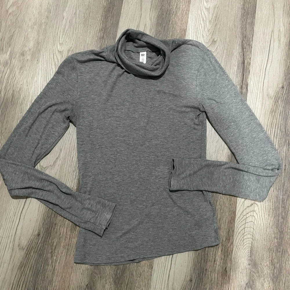Gray Women's Ribbed Turtleneck by BP Nordstroms - Picture 3 of 5